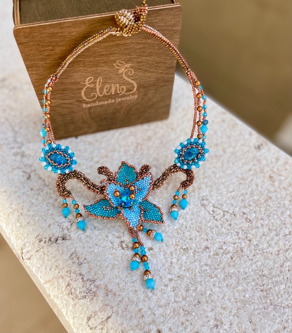 Bluebell Fleur de Lis Necklace Bluebell Fleur de Lis Necklace