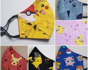 Pokemon Face Mask Etsy