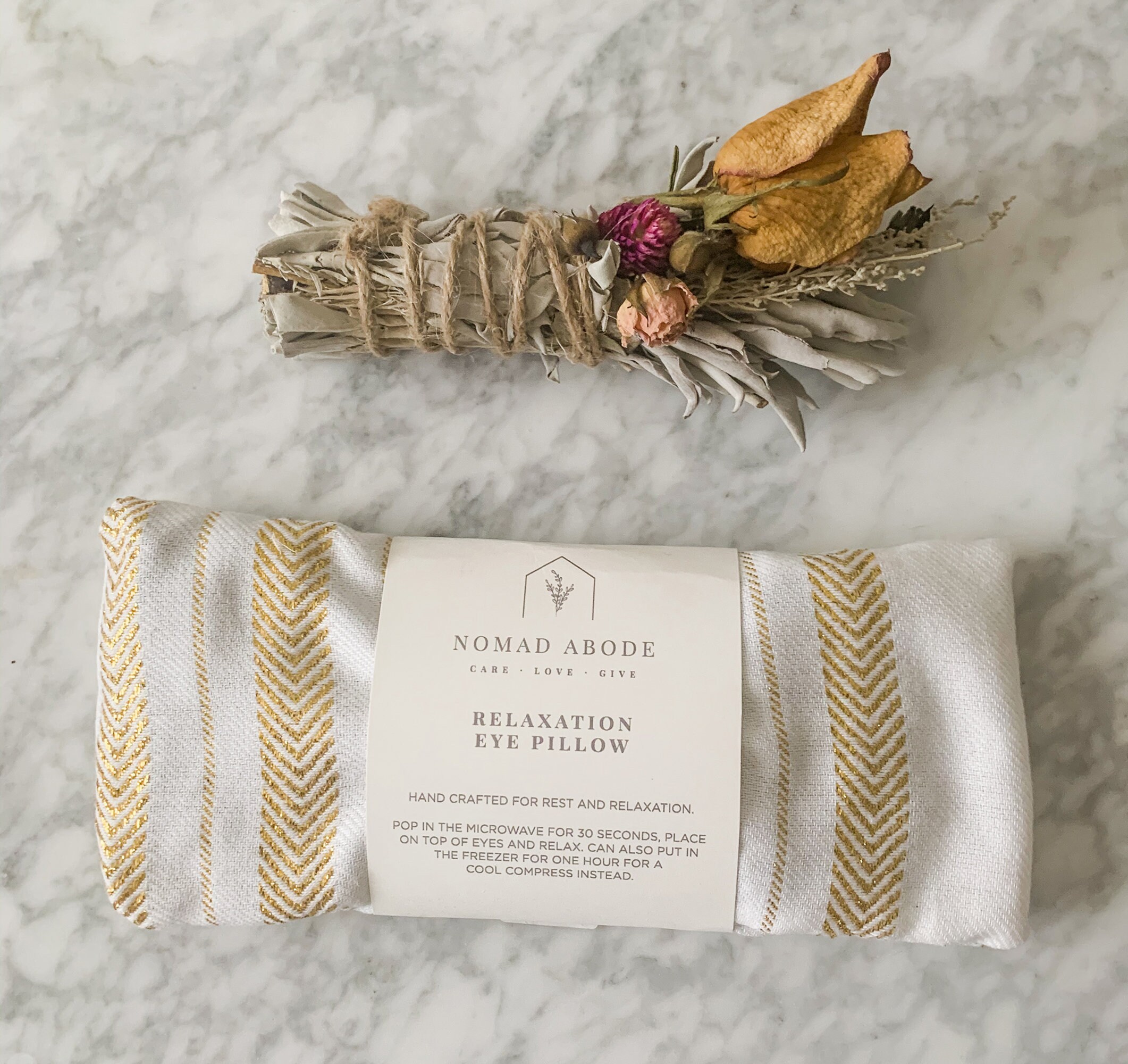 Natural Linen Lavender and Flaxseed Eye Mask / Floral Etsy