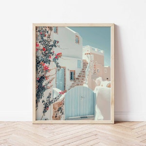 Santorini Print, Greece Print, Santorini Photo, Mediterranean Print, Dorm Print, Santorini Wall Art, Beach Gallery Wall, Greek Island Print
