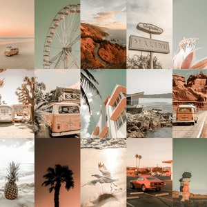 Summer Collage, Travel Collage, Printable Collage, Beach Collage Kit, Aesthetic Collage Kit, Wanderlust Collage, VSCO Collage, Boho Collage image 3