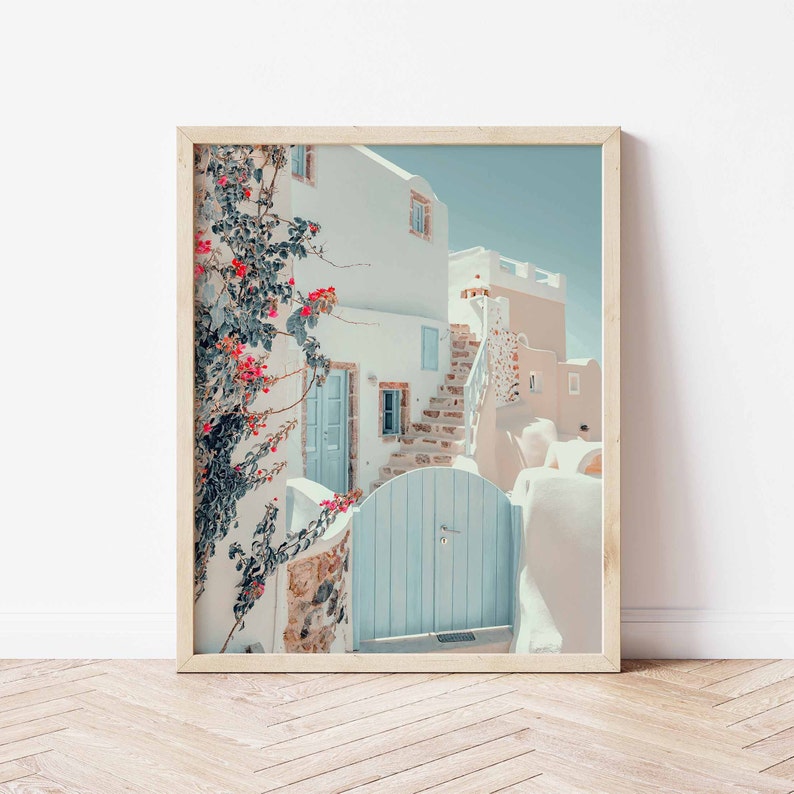 Santorini Print, Greece Print, Print Set of 3, College Dorm Print, Greece Gallery Wall, Mediterranean Print, Summer Greece Print, Mamma Mia image 5