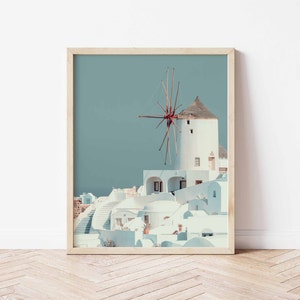 Santorini Print, Greece Print, Santorini Photo, Mediterranean Print, Dorm Print Summer Greece Print, Greece Gallery Wall, Greek Island Print