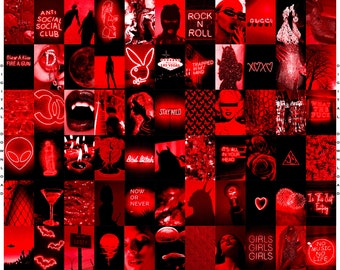 Red Room Decor Etsy
