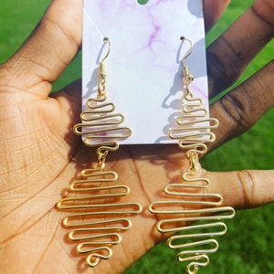 Wavy Handcrafted Earrings