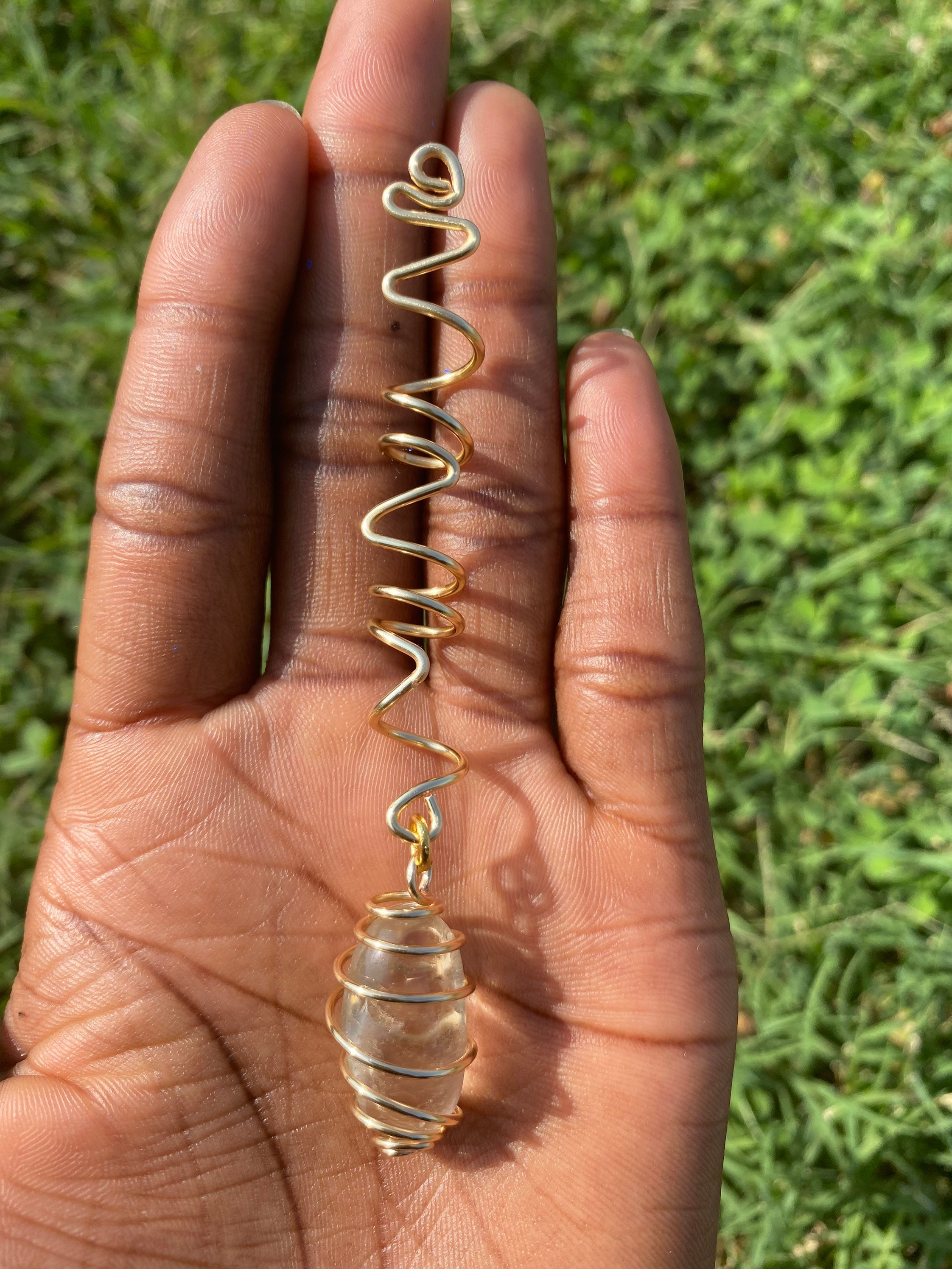 Crystal Loc Jewels / Braid Accessories Citrine Amethyst Etsy