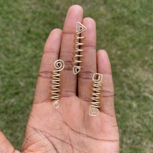 Handmade Gold Loc Jewelry Yas Queen hair Accessory for Locs, Braids, and  Twists 