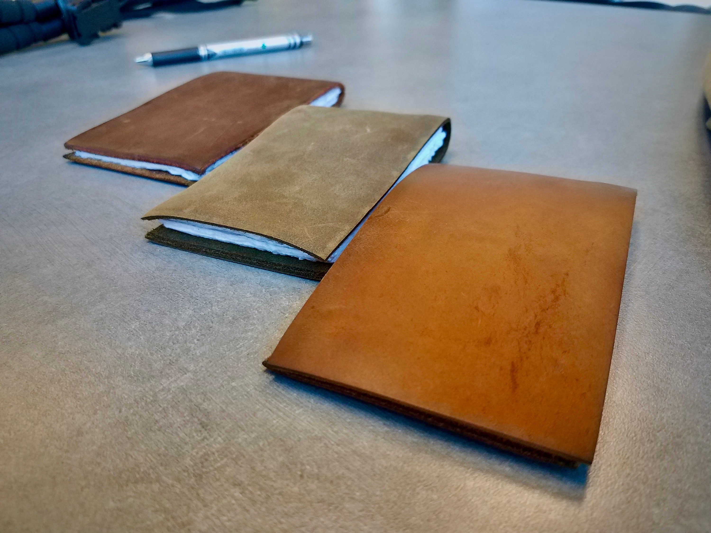 Journeyman Leather Pocket Flip Notebook Etsy