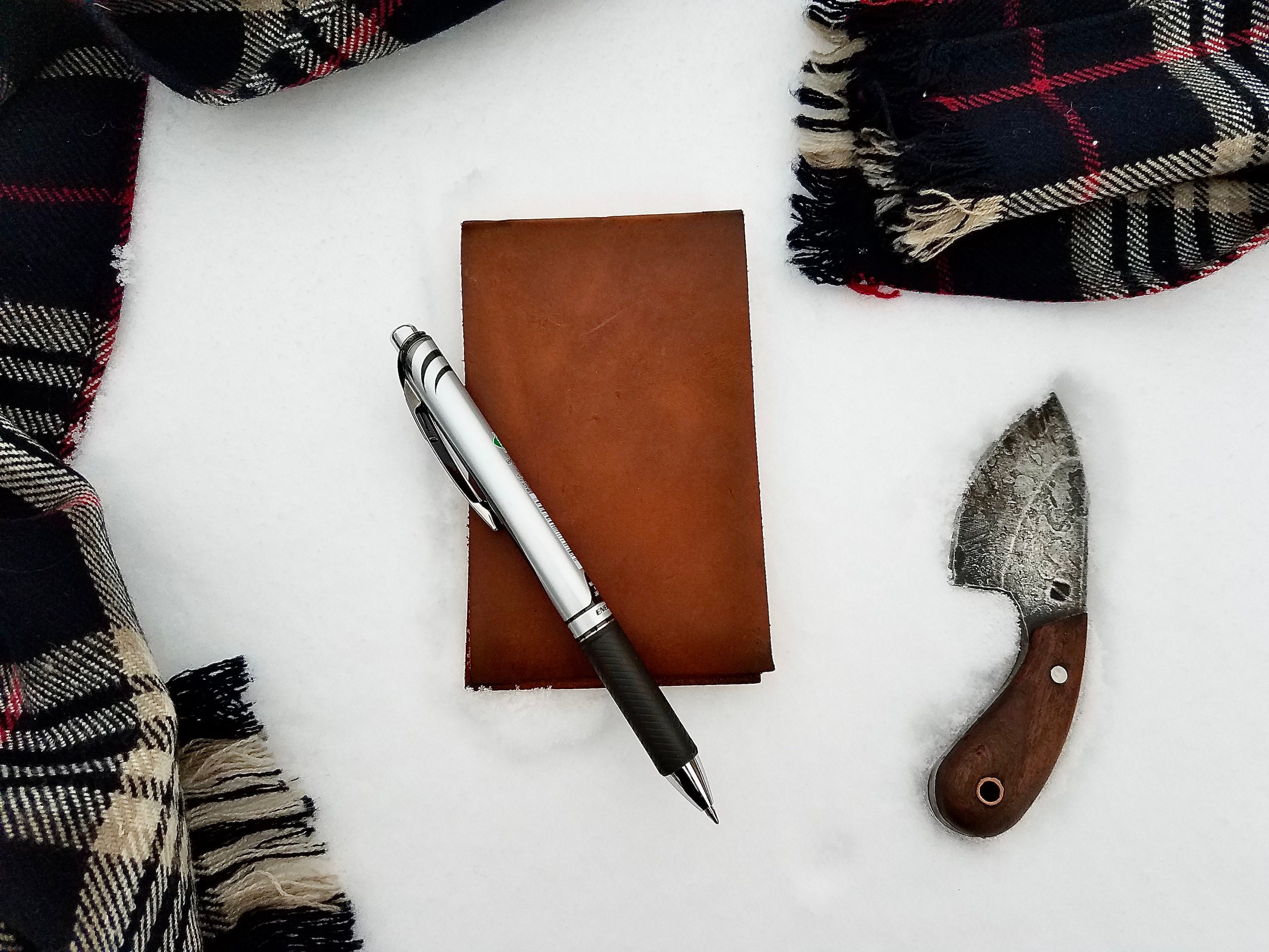 Journeyman Leather Pocket Flip Notebook Etsy