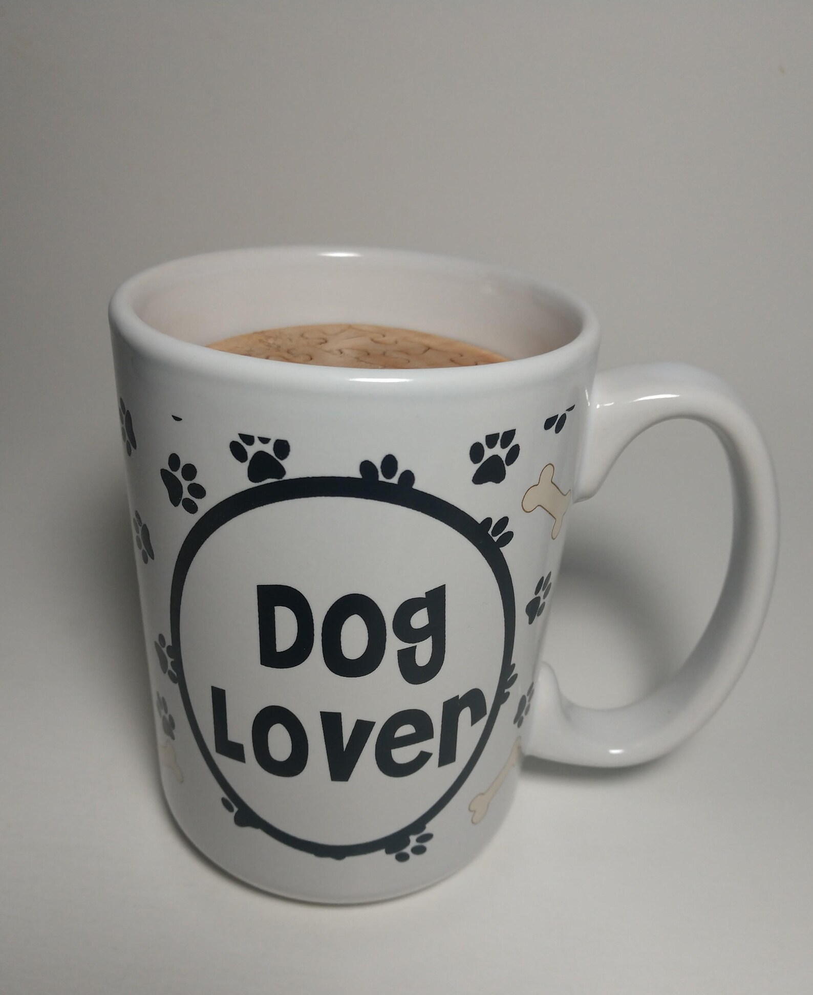 Dog Lover Coffee Mug filled with Jigsaw Puzzles Etsy