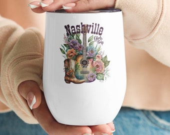 Girls Trip Cup, Nashville Tumbler, Nashville Wine Glass,Bachelorette Party Gift,Girls Trip Gift, Wine Tumbler,Girls Trip Wine Tumbler, Wine