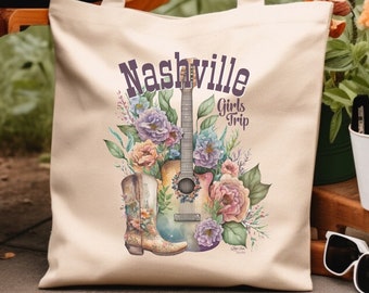 Girls Trip Tote, Girls Weekend Gift, Nashville Girls Trip, Girls Trip Gift,NashvilleTote Bag, Bachelorette Gift, Bachelorette Weekend, Tote