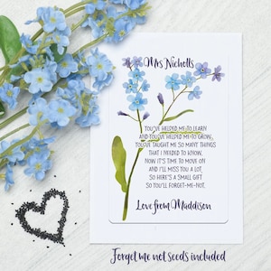 Cadeau Personnalisé Professeur Myosotis Cadeau merci Assistante maternelle Assistante maternelle