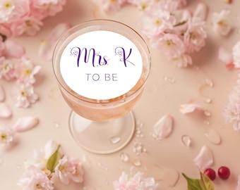 Personalised Mrs To Be Drinks Toppers Cocktails Hen Party Wedding
