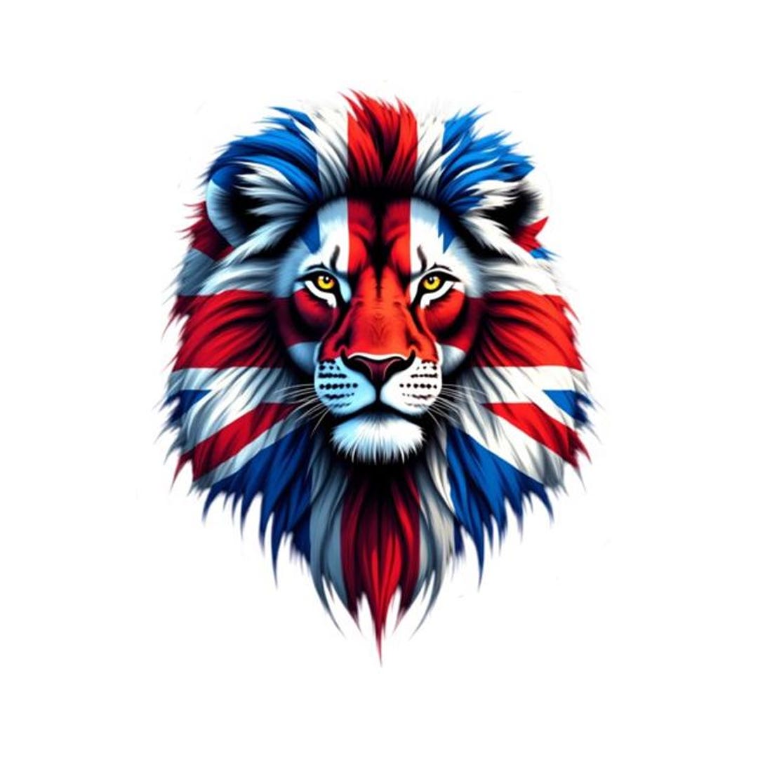 Glossy St George Cross England Union Jack Lion Stickers 3 Sizes ...