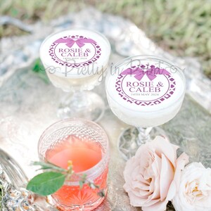 Personalised Signature Drinks Topper Cocktail Topper Party Wedding Hen Birthday Baby Shower Edible Favour