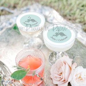 Personalised Signature Drinks Topper Cocktail Topper Party Wedding Hen Birthday Baby Shower Edible Favour