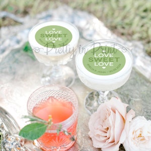 Personalised Signature Drinks Topper Cocktail Topper Party Wedding Hen Birthday Baby Shower Edible Favour