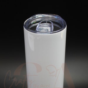 20oz Skinny White Sublimation Tumbler