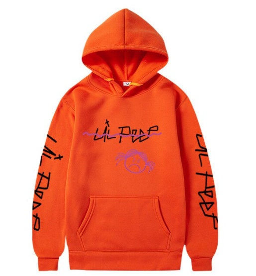 Lil Peep Sad Face Pullover Hoodie Sweatshirt | Etsy