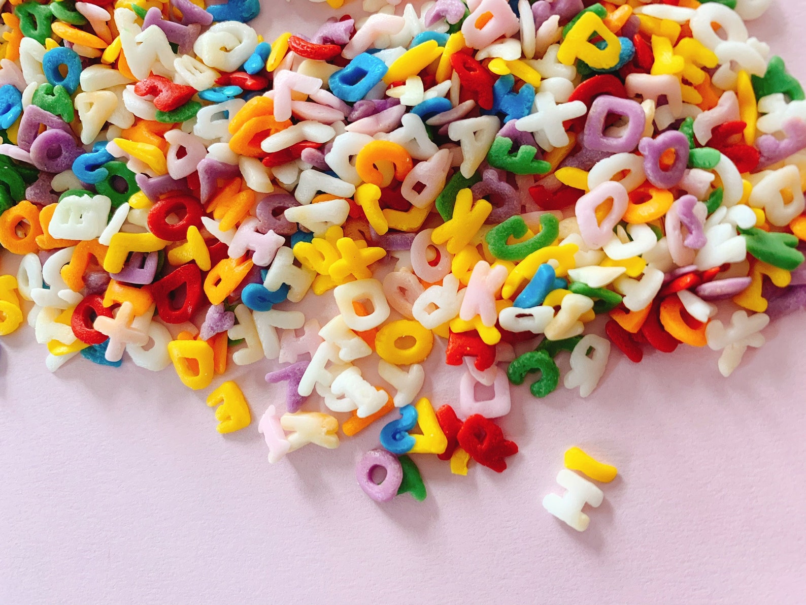Alphabet Sprinkles colourful sprinkles unique | Etsy