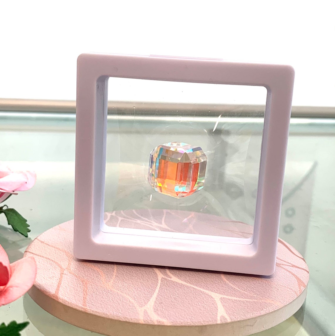 Gemstone Display Frame Show Case for Crystals and Gemstones Etsy