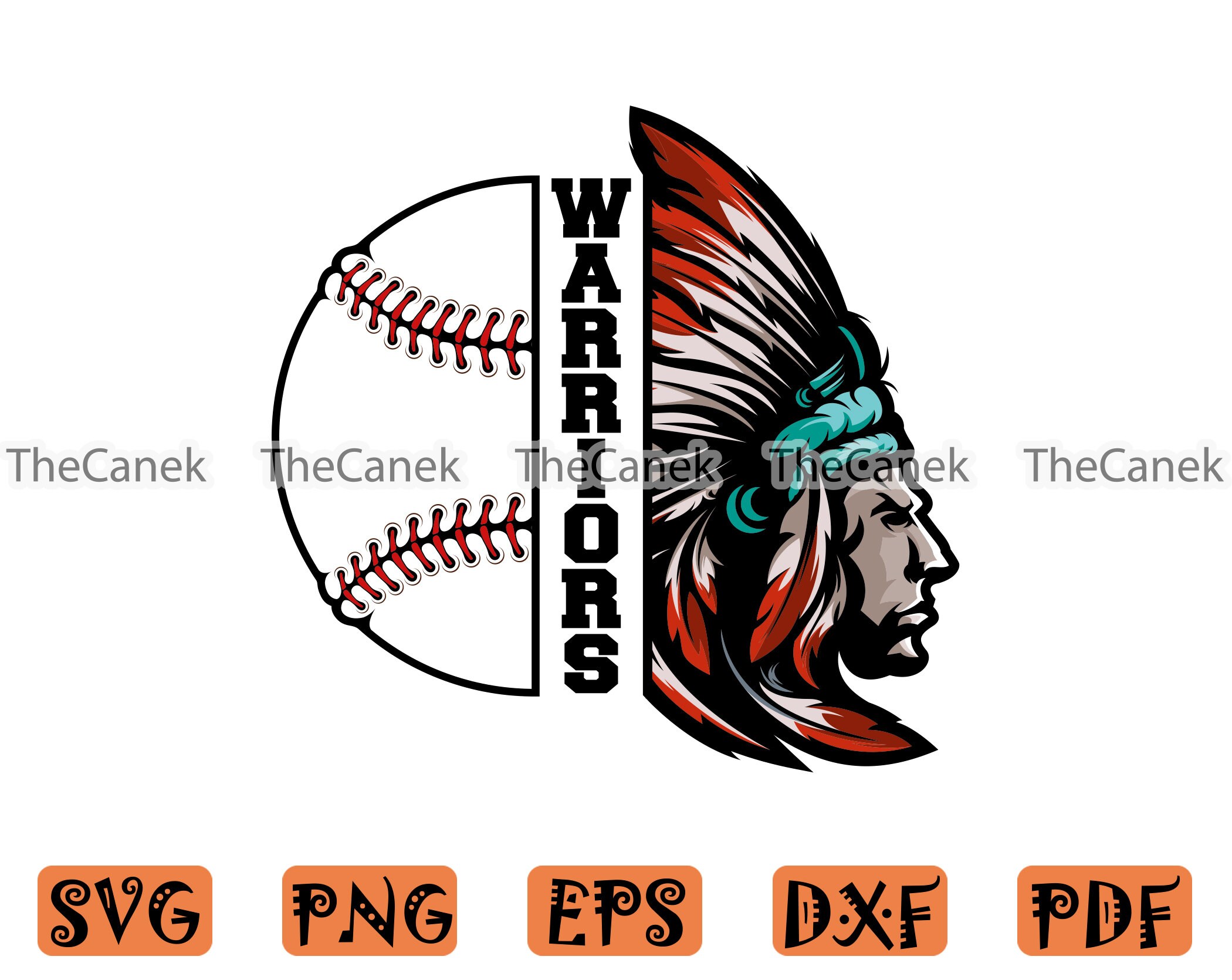 Warriors Baseball svg Warriors Mascot svg Warriors svg Etsy