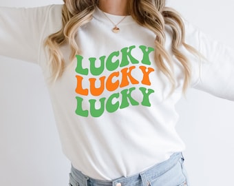 Lucky Trendy St Patrick's Day Crewneck Sweatshirt
