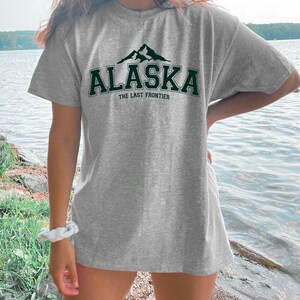 Alaska Oversized T Shirt, VSCO T shirt, Beach Shirt, Graphic T shirt, Beach Coverup, Trendy T shirt, VSCO Girl