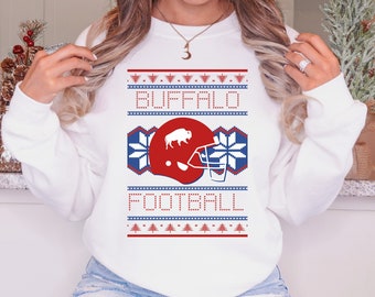 Buffalo Football Buffalo Bills Ugly Christmas Sweater Pullover 