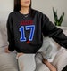 CUSTOMIZABLE - ANY PLAYER Josh Allen Buffalo Bills Blackout Crewneck Sweatshirt 