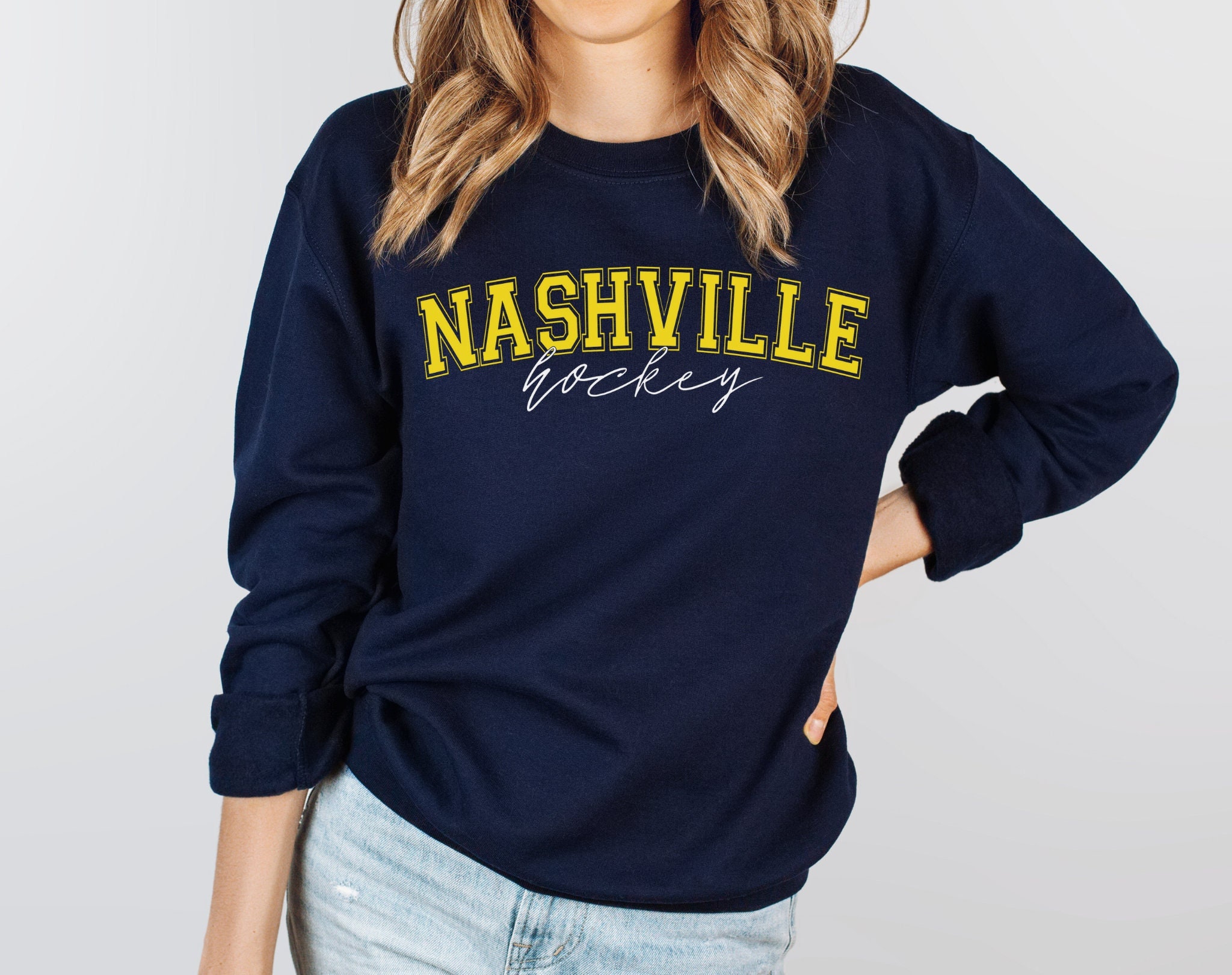 Nashville Predators NHL Champion Preds Crew Neck Sweatshirt