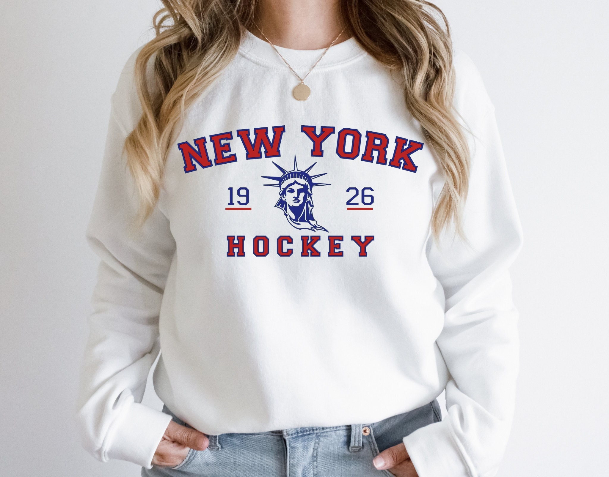 New York Rangers Sweatshirt NHL Fan Apparel & Souvenirs for sale