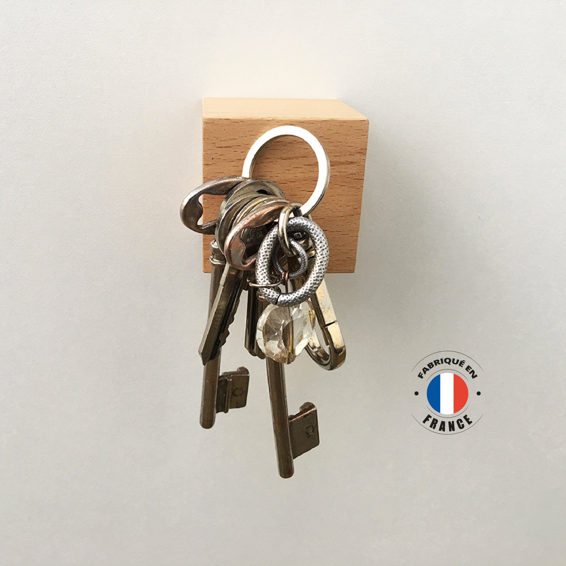 Porte clés mural magnétique - Sacrés Français !