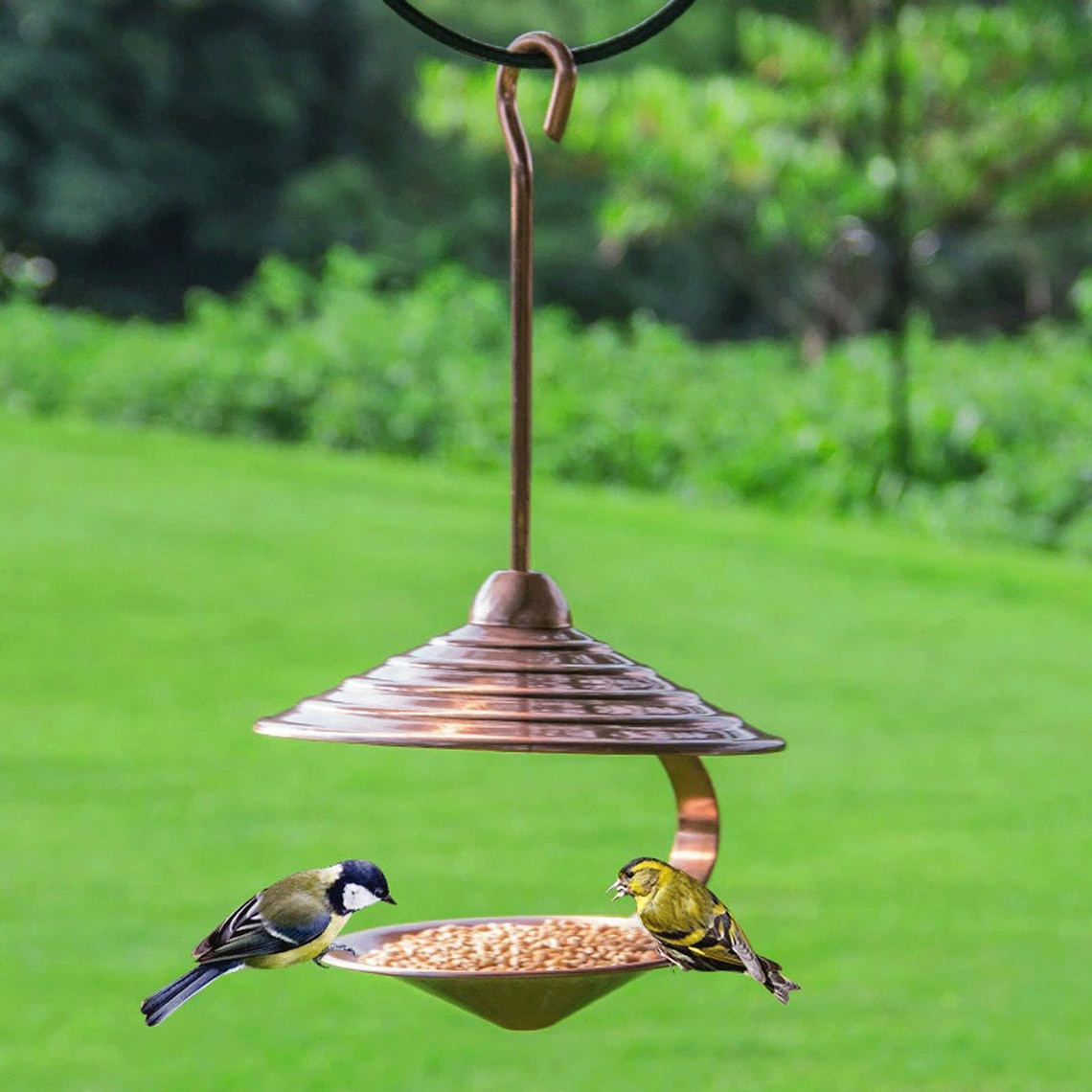 Metal outdoor Bird Feeder Vintage Hanging Wild Bird feeder Etsy