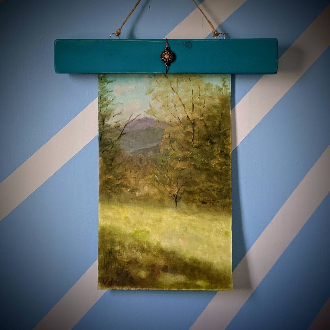 Original oil paint study on oil painting paper. Includes a Etsy