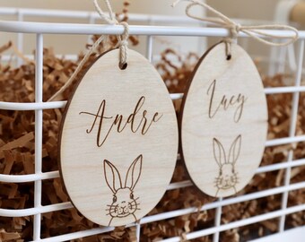 Personalized Easter Basket Tag, Custom Easter Tag, Easter Basket Egg, Name Tag for Easter Basket, Easter Gift Idea, Easter Basket