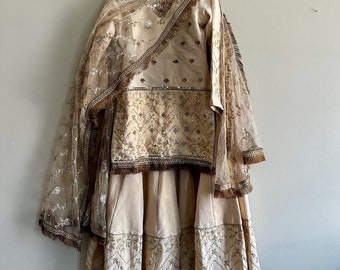 Sharara Garara 3 piece outfit for Eid Pakistani Weddings Indian Weddings Bridal Wear Handwork Eid 2024