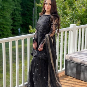 Kurta sharara set für Brautjungfern indische pakistanische Hochzeit pakistanische Anzug Eid Outfit Braut