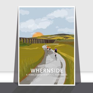 Whernside, Yorkshire, UK Travel Art Print A3 & A4