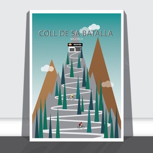 Coll de sa Batalla, Majorka A3 i A4 Wydrukuj na rowerze