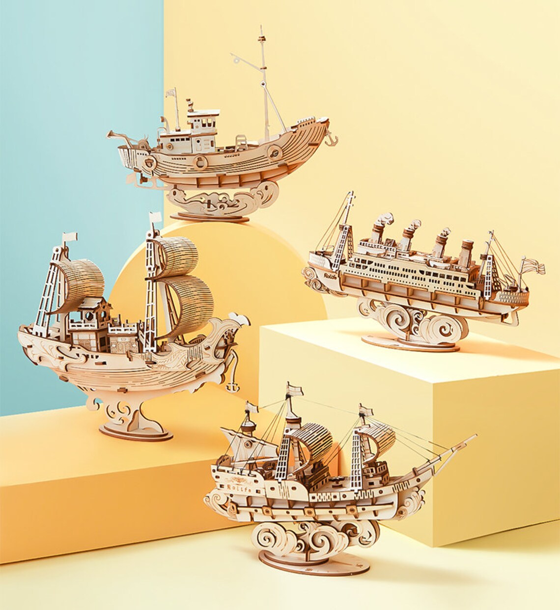 Sailing Ship 3D Wooden Puzzle 3D Puzzle for Adult DIY Kit Etsy UK