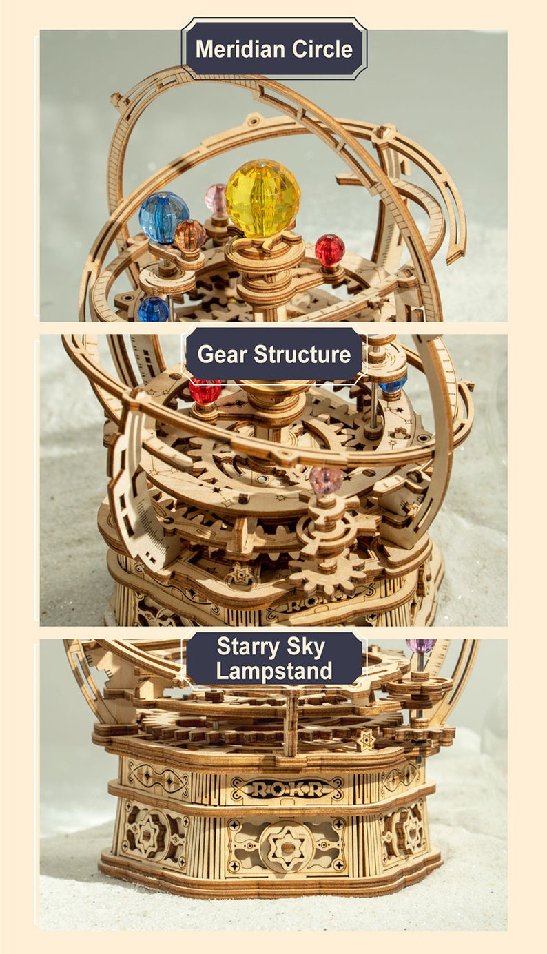 Starry Circle Music Box 3D Wooden Puzzle 3D Puzzle for Etsy