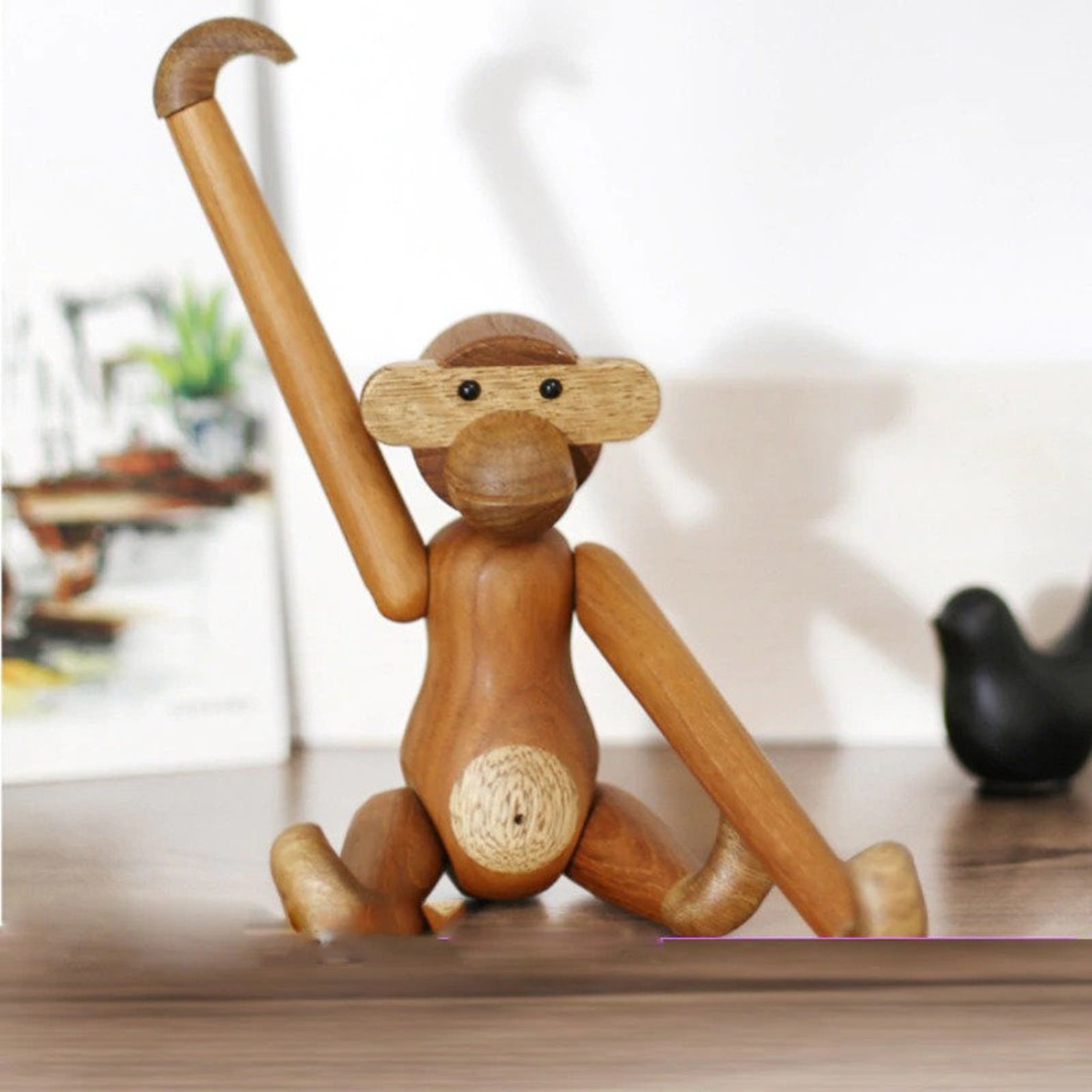 Wooden hanging monkey Wooden Craft Handicraft Toys Wood Etsy