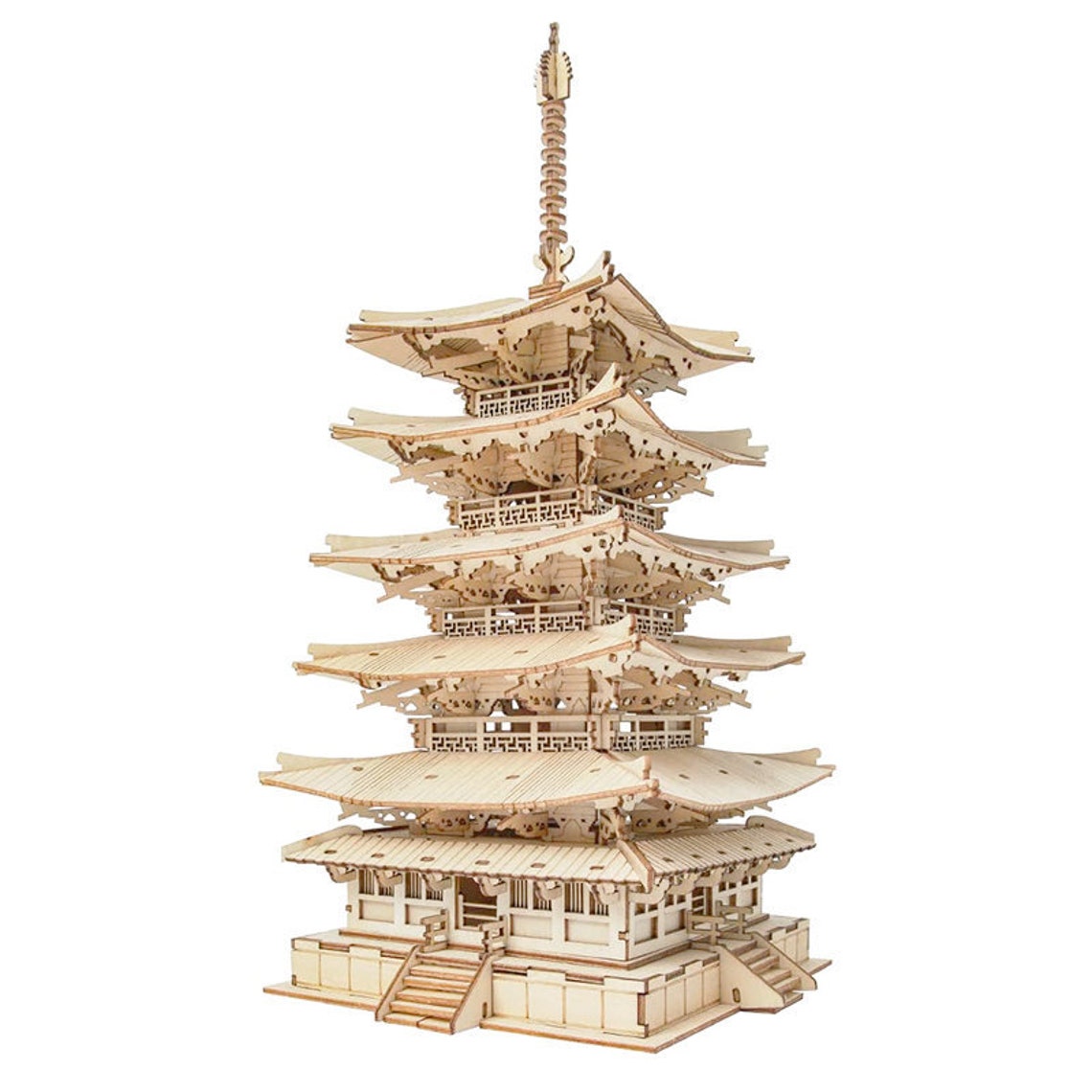 Japanese pagoda 3D wooden puzzle 3D puzzle for adults Etsy 日本