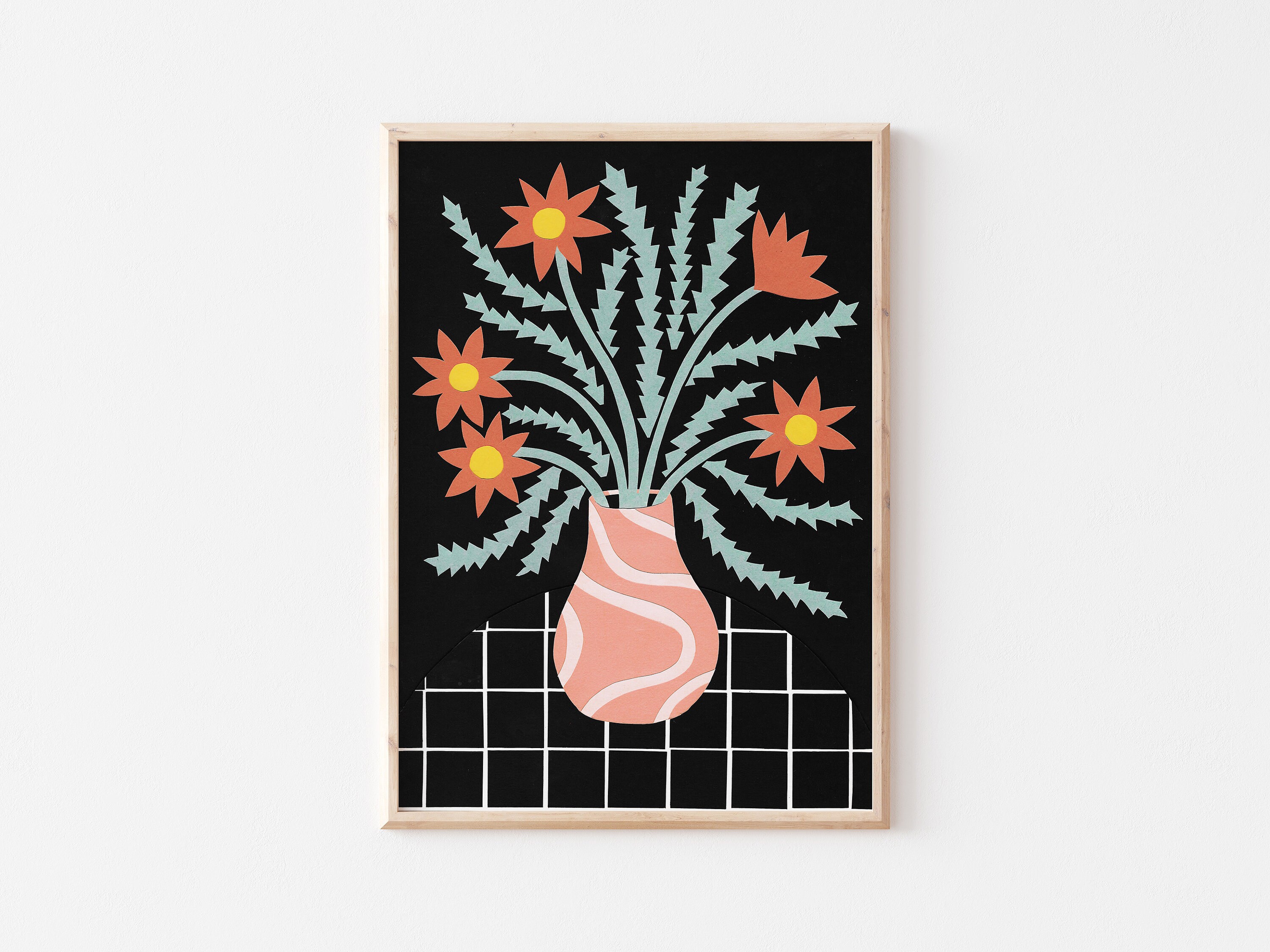 Flowers Art Print Gallery Wall Print A5 Art Print A4 Art Etsy UK