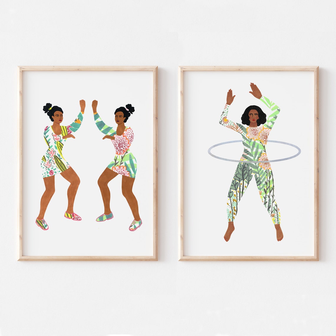 Hula Art Print Hula Hoop Art Print Gallery Wall Print Etsy