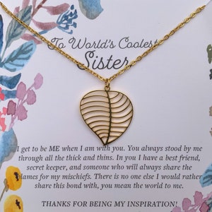 Sister Necklace, Sister Gift, Sister Gift Necklace, Sister&#39;s Birthday Gift Necklace, Sister Gift,Christmas Gift for Sister,Thanksgiving Gift
