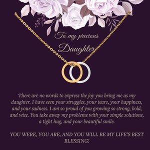 Daughter Necklace, Daughter Gift, Daughter Birthday Gift, Daughter graduation gift, , Daughter wedding gift, Daughter Baby shower gift