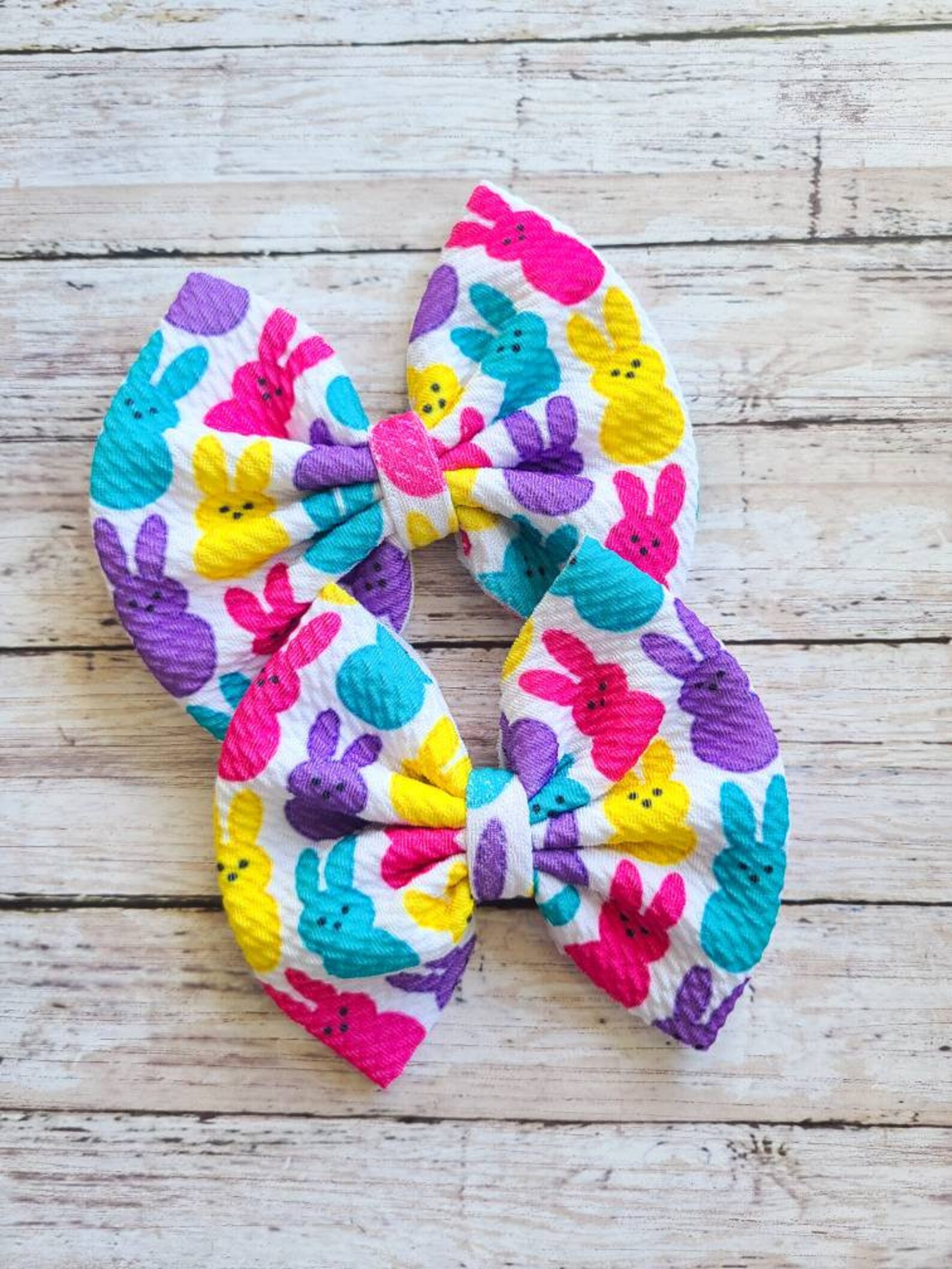 Easter Peep bows Easter Egg hair bow Peeps Hair bow Teal Etsy